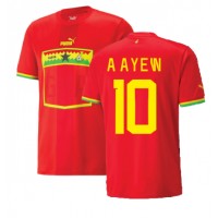 Koszulka piłkarska Ghana Andre Ayew #10 Strój wyjazdowy MŚ 2022 tanio Krótki Rękaw